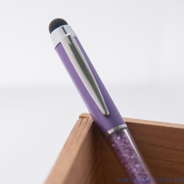 水晶電容觸控筆-金屬廣告禮品筆-多功能觸控廣告原子筆-兩種款式可選-採購批發贈品筆_5